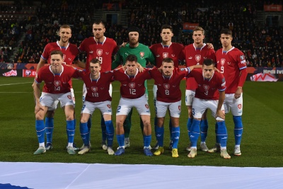 Czeska reprezentacja pozuje do zdjęcia